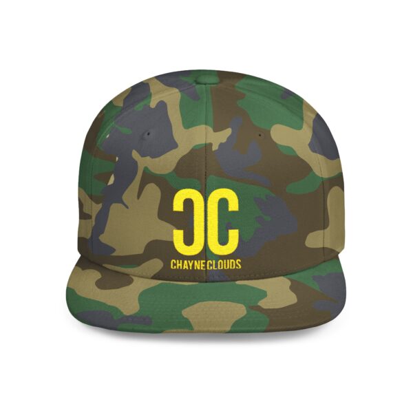 Chayne Clouds Flat Bill Snapback Hat - Image 4
